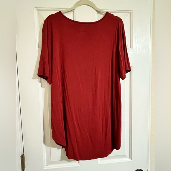 24/7  Scoop Neck Tee- XL- Burnt Orange - Picture 2 of 3